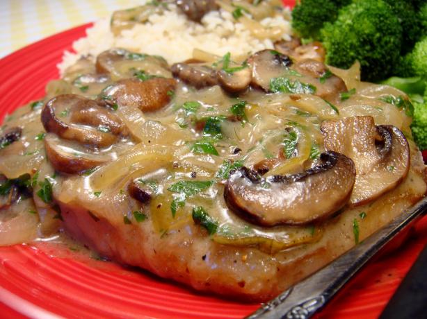 Pork Chops With Caramelized Onion-mushroom Sauce
